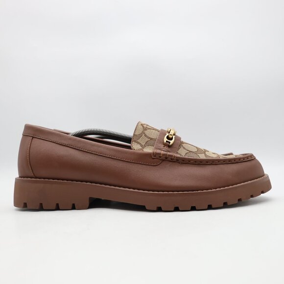 Coach Brooks Loafer In Signature Jacquard Men's Size 13 D Slip on Loafers - Picture 2 of 9